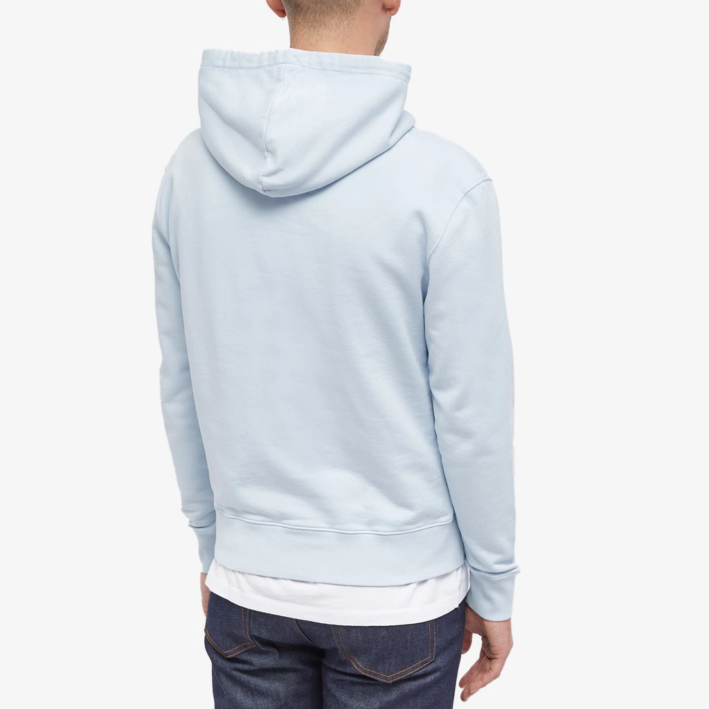 Maison Kitsune Chillax Fox Patch Regular Hoodie Sky Blue